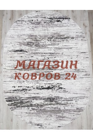 Турецкий ковер Sanat viscon 7209 Серый овал